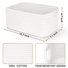 Maxuni woven rope basket texture close-up—durable, touch-safe material for nurseries.