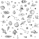 Maydahui outer space wall stickers stars spark imagination in kids' rooms.