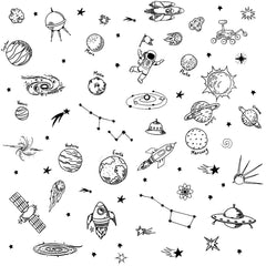 Maydahui outer space wall stickers stars spark imagination in kids' rooms.