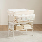 Maydolly baby changing table folded compact for travel and small spaces.
