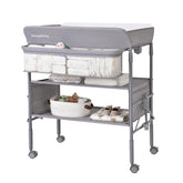 Maydolly baby-changing-table-folded-compact shows easy storage.