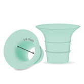 Maymom 14mm flange insert pair shown for Elvie compatibility and customizable fit.