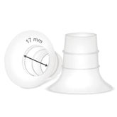 Maymom 17mm flange insert close-up highlighting soft silicone for comfortable pumping