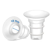 Maymom 18mm flange inserts packaging—soft silicone for safe, adjustable pumping.