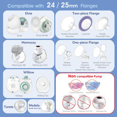 Maymom reduces 24mm shield to 15mm for a customized fit.