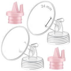 Maymom 24mm wide-mouth flange pair for comfortable pumping fit