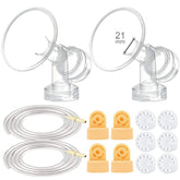 Maymom breast pump kit side view shows compact, reliable replacement parts for easy compatibility.