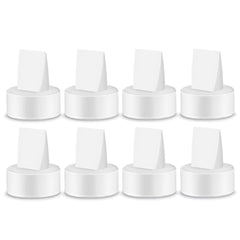 Maymom duckbill valves white 8-count packaging for color-rotation setup.