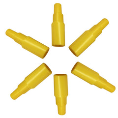 Maymom flange adapter in yellow packaging connects Spectra backflow to Medela shields for flexible pumping.