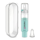 Maymom manual nasal aspirator left view demonstrates compact design for quick bedside congestion relief