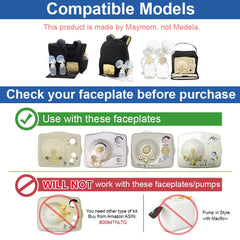 Maymom Medela compatibility shows proper connection with Pump in Style.