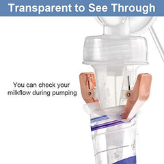 Maymom Milkbag Adapter with Lansinoh compatibility reduces transfers and spills.