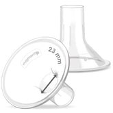 Maymom MyFit Classic 23mm shield close-up for comfortable pumping
