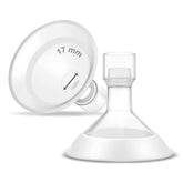 Maymom MyFit Comfy 17mm breastshield front view for comfortable pumping.