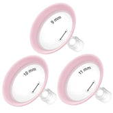 Maymom MyFit Flanges Pano Goldie Pack 9-11mm closeup with soft edge for comfort