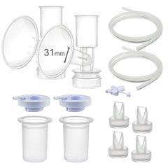 Maymom pump flange 31mm for post-pump sizing and a comfortable seal