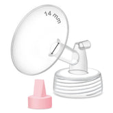 Maymom pump part 14mm wide-mouth flange improves fit during pumping