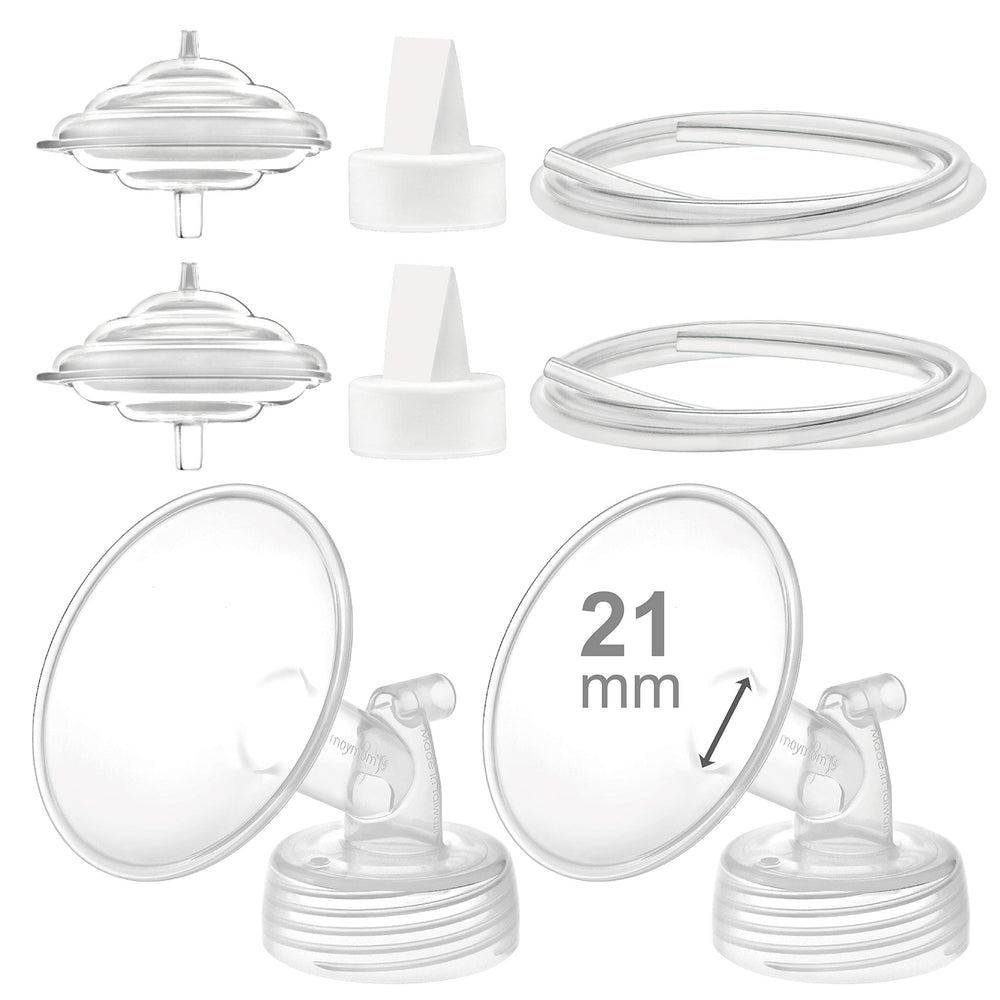 Maymom pump parts with 21mm flange for Spectra S2, offering a comfortable fit.