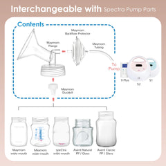 Maymom Spectra S2 valve provides steady milk-flow control for smoother sessions.