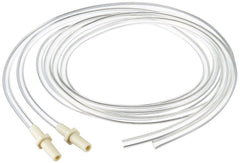 Maymom replacement tubing pair demonstrates secure fit for reliable pumping.