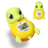 MayRoxe backstroke sea turtle bath thermometer floats for engaging safe baby baths.