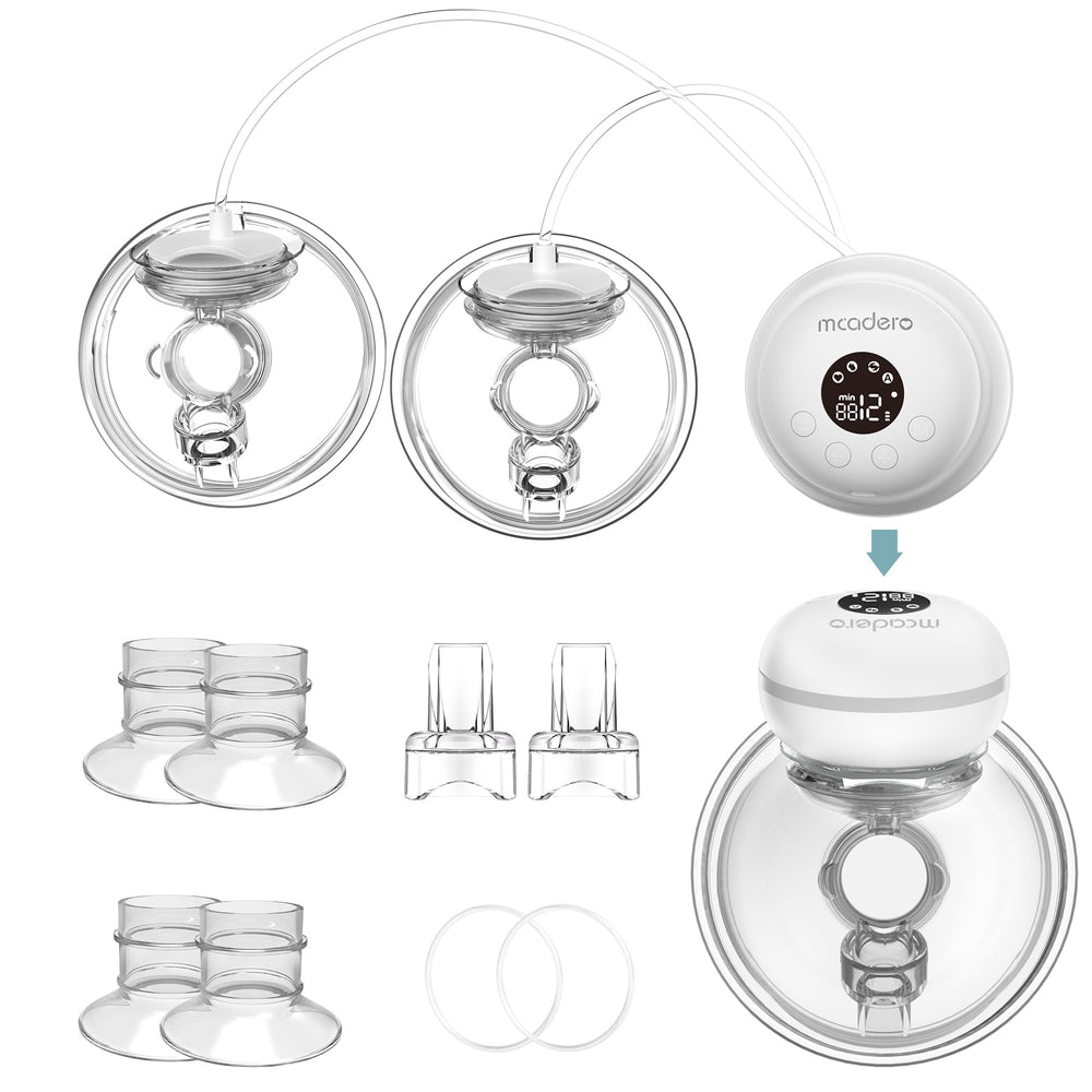 Mcadero M2 3-in-1 design assembly for versatile pumping at home or on the go.