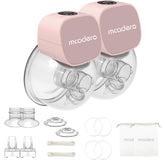 Mcadero M5 wearable breast pump in bra enables hands-free pumping on the go.