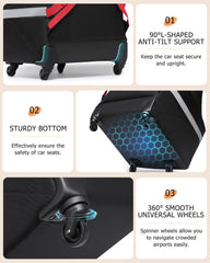 MCBD bag offers large capacity to fit car seats and travel essentials.