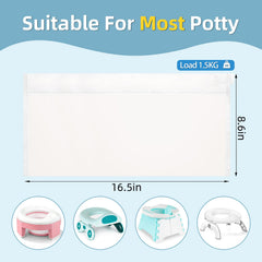MCGMITT universal-fit liners work with most portable potties for easy use.