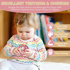 MCGMITT Sensory Balls teething-relief-closeup preview emphasizes gentle relief during teething.