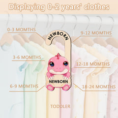 MCIAONE dinosaur closet divider 6-9 months features durable wood and smooth edges for easy handling