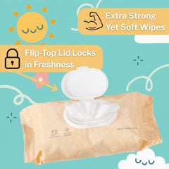 McKesson Baby Wipes aloe-vitamin-e highlight soothing, skin-friendly cleansing for sensitive skin