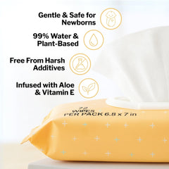 McKesson Baby Wipes flip-top-lid ensures moist, easy access during busy days