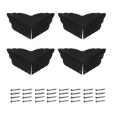 Mcredy corner guards black metal package protects furniture edges with durable hardware.