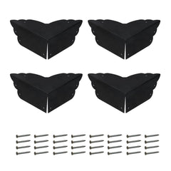 Mcredy corner guards black metal package protects furniture edges with durable hardware.