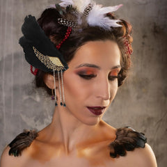 mdgfge angel-wing hair clip ballet-style wear for formal events