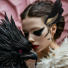 mdgfge feather hair clip for weddings adds chic charm