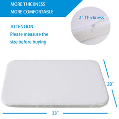 Mecc ecoh baby bassinet mattress water-resistant lining in use during quick cleanups
