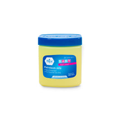 MED PRIDE petroleum jelly 8oz jar in baby blue shows gentle moisture for dry skin.