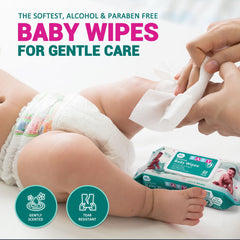 MED PRIDE Scented Wipes with Aloe Vera and Vitamin E for hydrating comfort.
