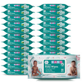 MED PRIDE Scented Baby Wipes bulk dispensing box demonstrates easy access for quick diaper changes.