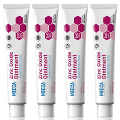 MEDca high-potency zinc oxide ointment tube in 4-pack for on-the-go barrier protection