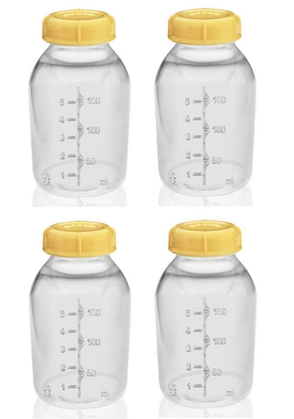 Medela bottle with lid for breast milk storage, leak-proof 5 oz capacity.