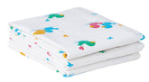 Medline baby blanket duck print folded showing soft breathable cotton for snuggling