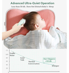 MEETCARE baby hair clipper IPX-7 waterproof for simple cleaning.