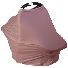 Meetjoy breathable car seat cover in blush shows soft rayon fabric for private breastfeeding