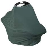 Meetjoy breathable car seat cover in Roman Green fabric offers privacy during breastfeeding