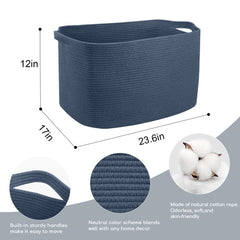 MEGASKET rectangle design basket neatly stored on a shelf for compact storage.