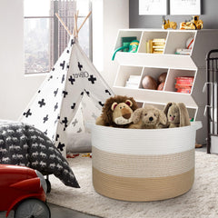 MEGASKET toy box organizer in a nursery for tidy toy storage