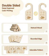 MEILIDY wooden dividers on a closet rod demonstrate steady organization.